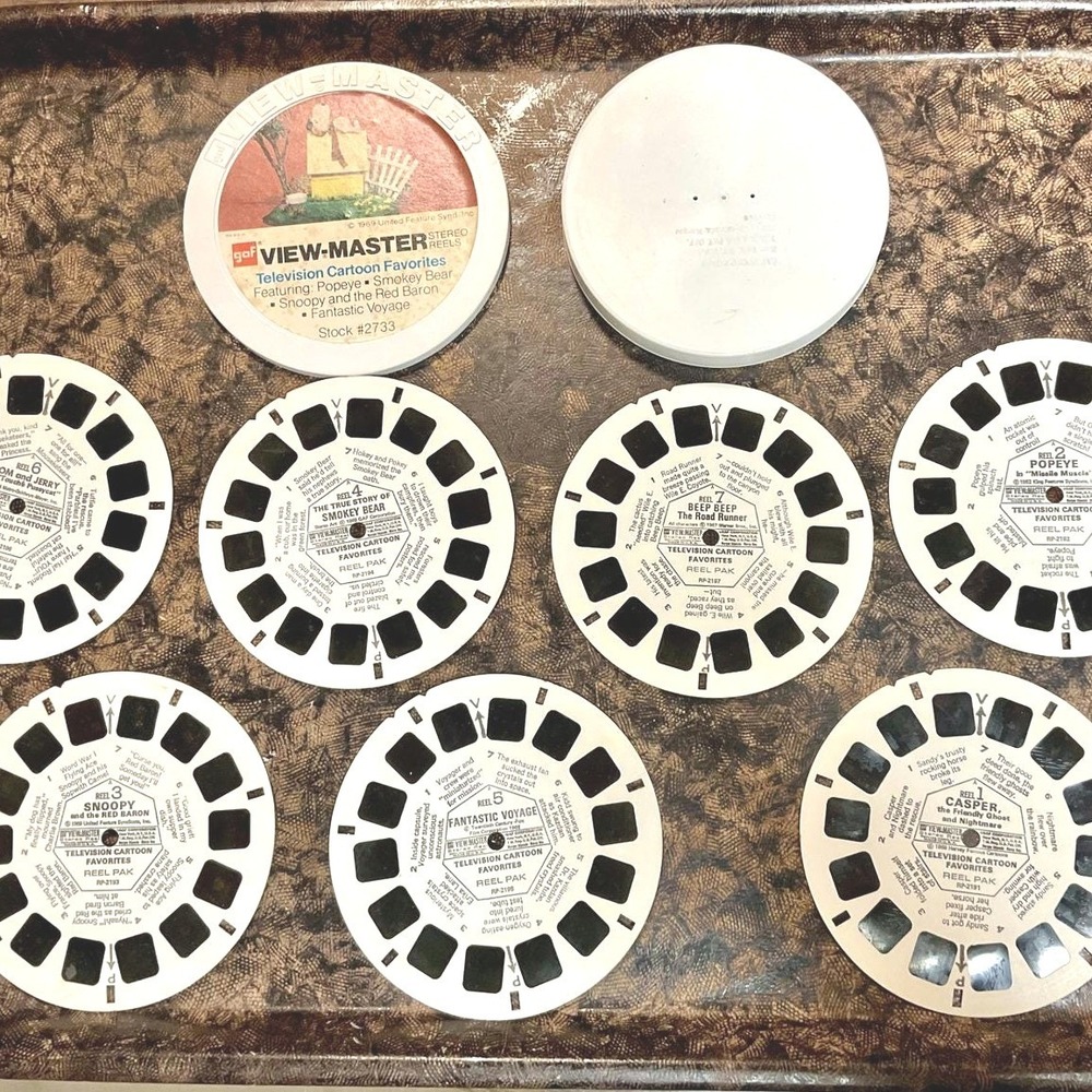 Vintage GAF View-Master Television Cartoon‎ Favorites 7 Reels